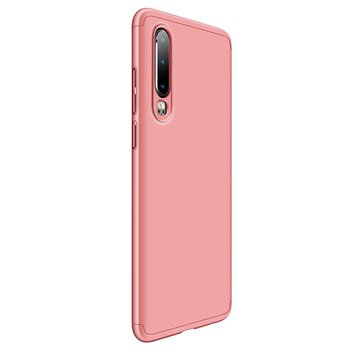 Microsonic Huawei P30 Kılıf Double Dip 360 Protective AYS Rose Gold