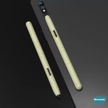 Microsonic Samsung Galaxy Tab S Pen Kılıf Mat Silikon Yeşil