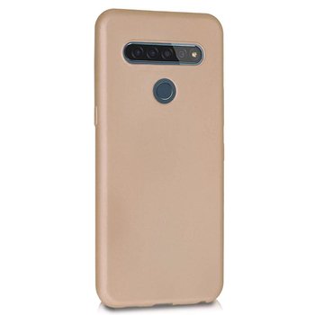 Microsonic LG K51S Kılıf Matte Silicone Gold