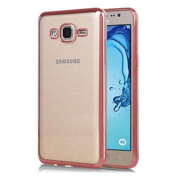 Microsonic Samsung Galaxy On7 Kılıf Skyfall Transparent Clear Rose Gold