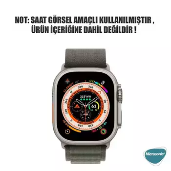 Microsonic Apple Watch Series 8 41mm Kordon Alpine Loop Yeşil