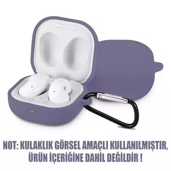 Microsonic Samsung Galaxy Buds Pro Mat Silikon Kılıf Lavanta Grisi