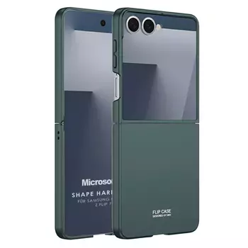 Microsonic Samsung Galaxy Z Flip 7 Kılıf Shape Hard Cover Yeşil
