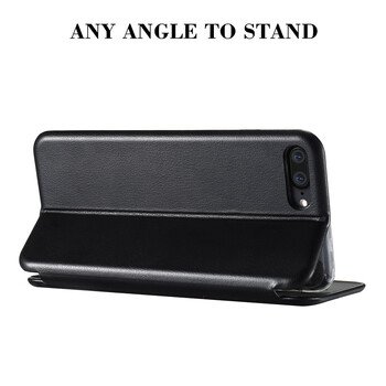 Microsonic Xiaomi Mi5 Pro Klııf Slim Leather Design Flip Cover Gümüş