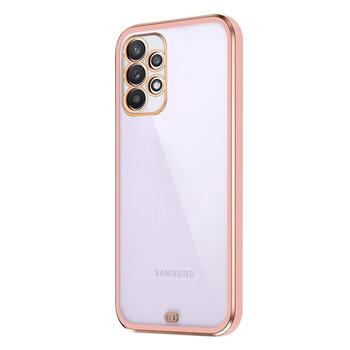 Microsonic Samsung Galaxy A13 4G Kılıf Laser Plated Soft Pembe