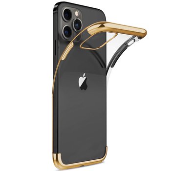 Microsonic Apple iPhone 12 Pro Max Kılıf Skyfall Transparent Clear Gold