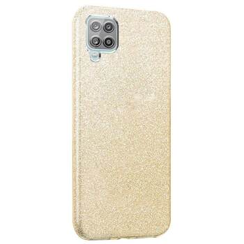 Microsonic Samsung Galaxy M12 Kılıf Sparkle Shiny Gold