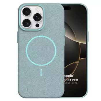 Microsonic Apple iPhone 14 Pro Kılıf MagLeather Pro Mavi