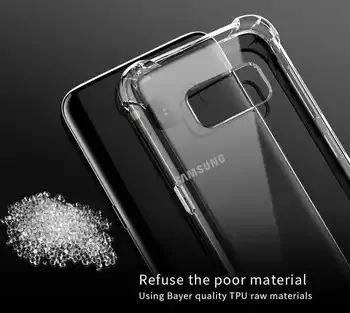 Microsonic Samsung Galaxy S8 Kılıf Anti Shock Silikon Şeffaf