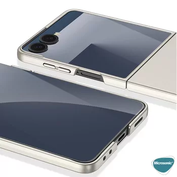 Microsonic Samsung Galaxy Z Flip 7 Kılıf Shape Hard Cover Lila