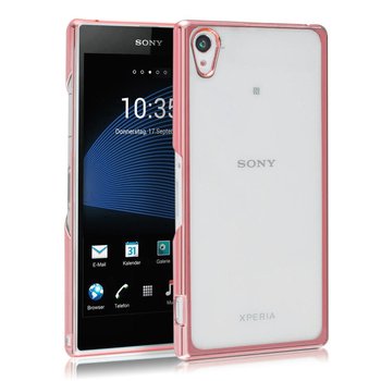 Microsonic Sony Xperia Z2 Kılıf Skyfall Transparent Clear Rose