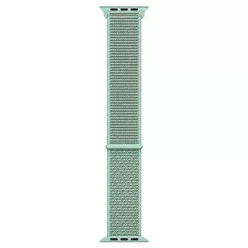 Microsonic Apple Watch Series 3 42mm Hasırlı Kordon Woven Sport Loop Marine Green