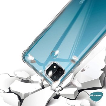 Microsonic Oppo A15s Kılıf Anti Shock Silikon Şeffaf