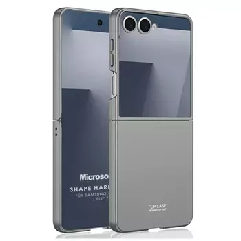 Microsonic Samsung Galaxy Z Flip 7 Kılıf Shape Hard Cover Gri