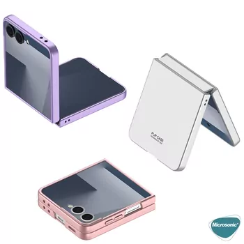 Microsonic Samsung Galaxy Z Flip 7 Kılıf Shape Hard Cover Gri