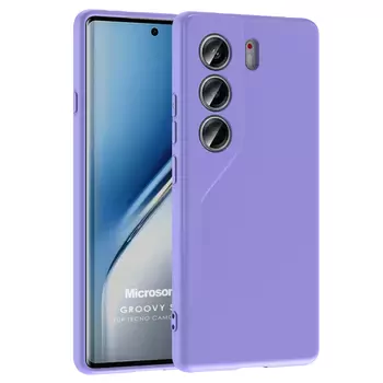 Microsonic TECNO Camon 40 4G Kılıf Groovy Soft Lila