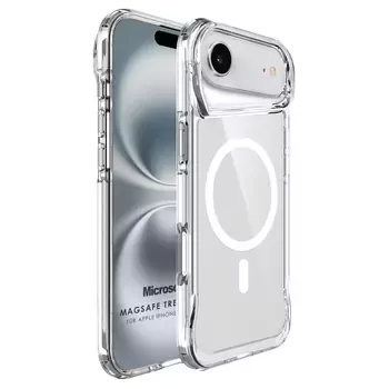 Microsonic Apple iPhone 17 Air Kılıf MagSafe Trex Bumper Şeffaf