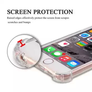 Microsonic Apple iPhone 6 Kılıf Anti Shock Silikon Şeffaf