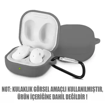 Microsonic Samsung Galaxy Buds 2 Mat Silikon Kılıf Gri