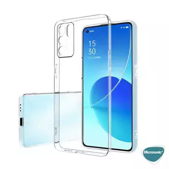 Microsonic Oppo Reno 6 4G Kılıf Transparent Soft Beyaz