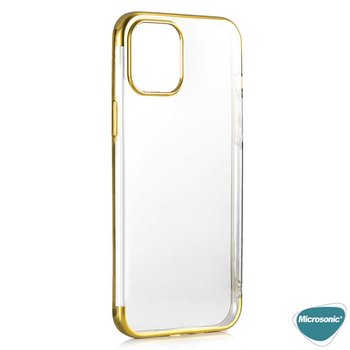 Microsonic Apple iPhone 12 Mini Kılıf Skyfall Transparent Clear Gold