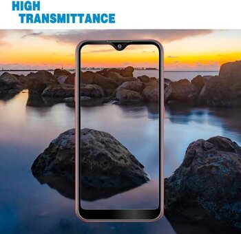 Microsonic Samsung Galaxy A01 Kavisli Temperli Cam Ekran Koruyucu Film Siyah