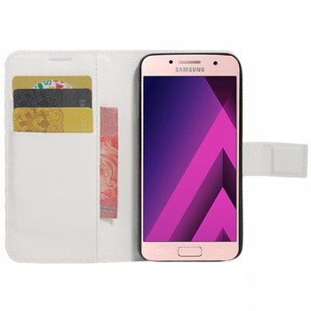 CaseUp Samsung Galaxy A7 2017 Cüzdanlı Suni Deri Kılıf Beyaz