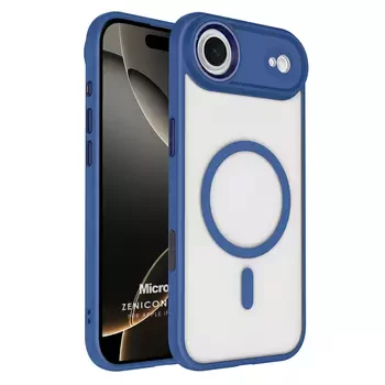 Microsonic Apple iPhone 17 Air Kılıf Zenicon MagSafe Lacivert