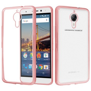 CaseUp General Mobile GM5 Plus Lazer Kesim Silikon Kılıf Rose Gold