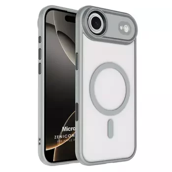 Microsonic Apple iPhone 17 Air Kılıf Zenicon MagSafe Gri