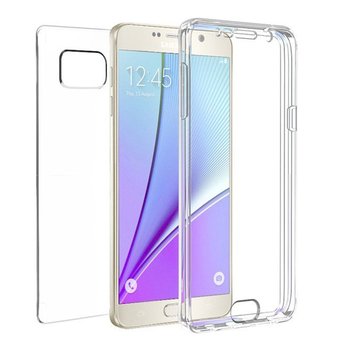 Microsonic Samsung Galaxy Note 5 Kılıf Komple Gövde Koruyucu Silikon Şeffaf