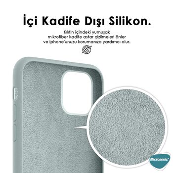Microsonic Apple iPhone 17e Kılıf Liquid Lansman Silikon Haki