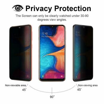 Microsonic Samsung Galaxy A50 Invisible Privacy Kavisli Ekran Koruyucu Siyah