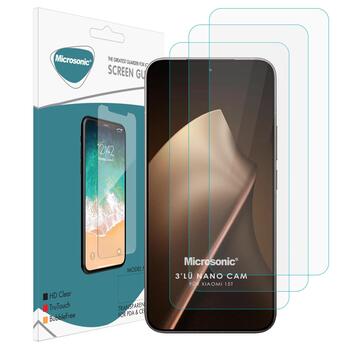 Microsonic Xiaomi 15T Screen Protector Nano Glass Cam Ekran Koruyucu (3`lü Paket)