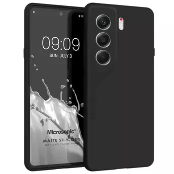 Microsonic Matte Silicone TECNO Camon 40 Pro Kılıf Siyah