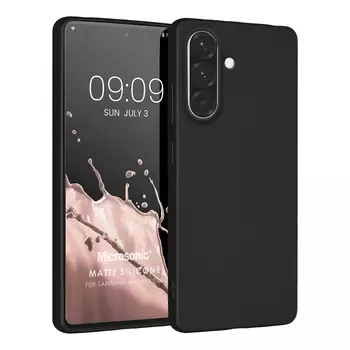 Microsonic Matte Silicone Samsung Galaxy S25 FE Kılıf Siyah