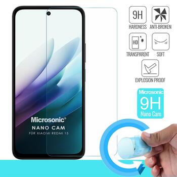 Microsonic Xiaomi Redmi 15 Nano Glass Cam Ekran Koruyucu