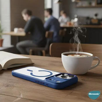 Microsonic Apple iPhone 17 Pro Kılıf Zenicon MagSafe Gri