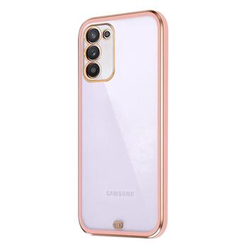 Microsonic Samsung Galaxy A03S Kılıf Laser Plated Soft Pembe