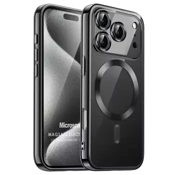 Microsonic Apple iPhone 17 Pro Max Kılıf MagSafe Luxury Electroplate Siyah