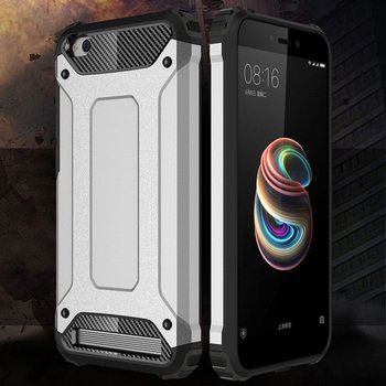 Microsonic Xiaomi Redmi 5A Kılıf Rugged Armor Gümüş