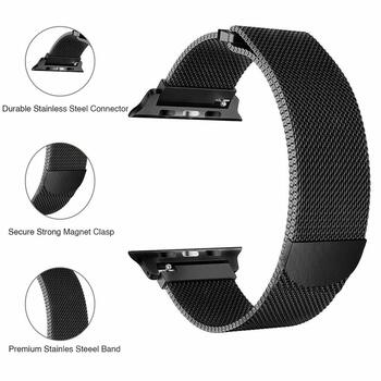 Microsonic Apple Watch SE 44mm Milanese Loop Kordon Yeşil