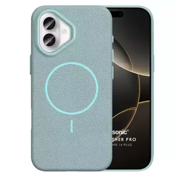 Microsonic Apple iPhone 16 Plus Kılıf MagLeather Pro Mavi