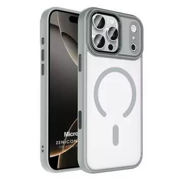 Microsonic Apple iPhone 17 Pro Max Kılıf Zenicon MagSafe Gri