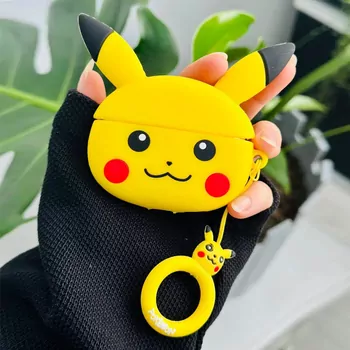 Microsonic AirPods Pro 3 Kılıf Cartoon Figürlü Silikon Crtn-Fgr-Pkchu