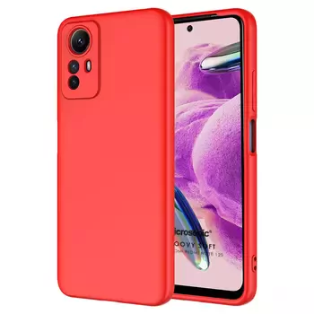 Microsonic Xiaomi Redmi Note 12S Kılıf Groovy Soft Kırmızı