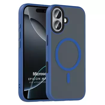 Microsonic Apple iPhone 17 Kılıf Epicon MagSafe Lacivert
