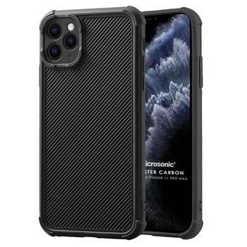 Microsonic Apple iPhone 11 Pro Max Kılıf Chester Carbon Siyah