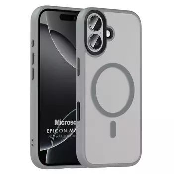Microsonic Apple iPhone 17 Kılıf Epicon MagSafe Gri
