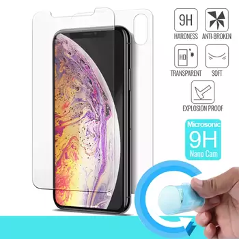 Microsonic Apple iPhone XS Max (6.5'') Ön + Arka Nano Cam Ekran koruyucu